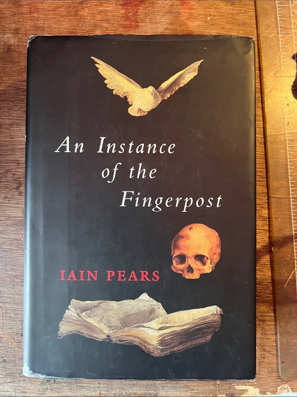 An Instance of the Fingerpost by Iain Pears - Black Cover